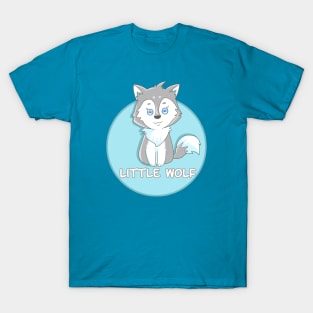 super cute funny wolf cartoon T-Shirt